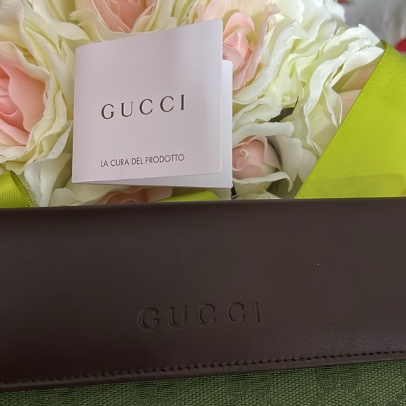 New Gucci green long leather wallet 17 x 9.5 cm - Picture 2 of 6